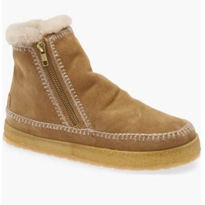 LAIDBACK LONDON SETSU CROCHET SUEDE BOOTS